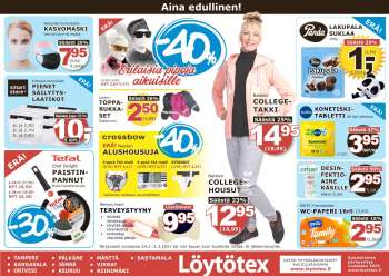 Löytötex tarjoukset  - 24.02.2021 - 02.03.2021.