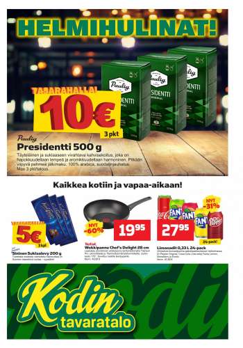 Kodintavaratalo tarjoukset  - 22.02.2021 - 03.03.2021.