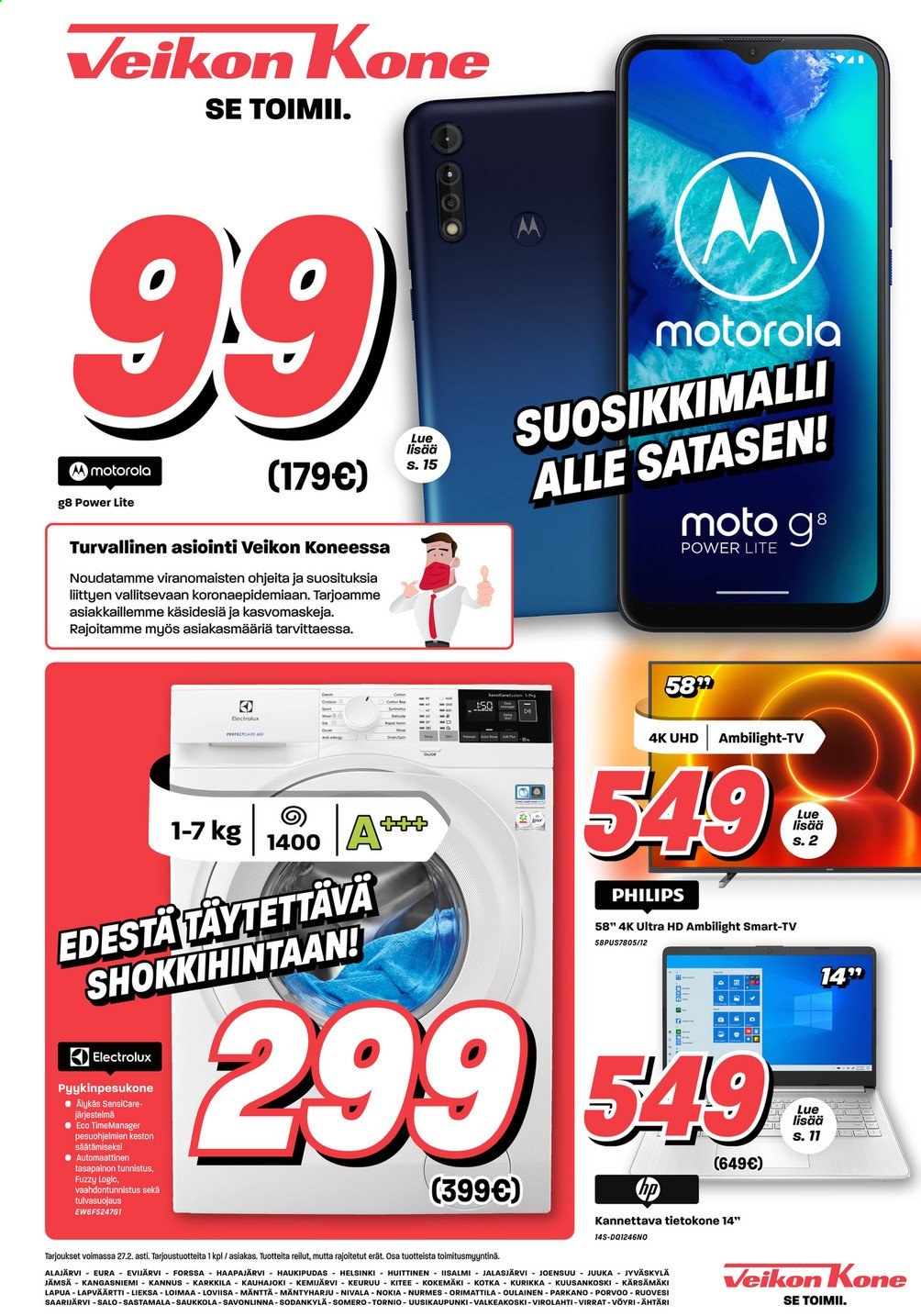 Veikon Kone tarjoukset - 22.02.2021 - 27.02.2021. Sivu 1