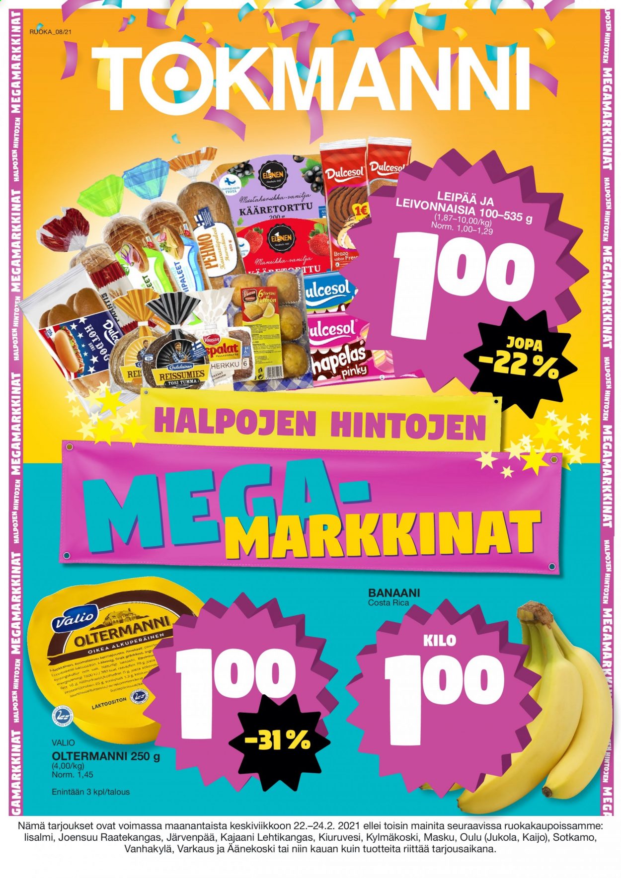 Tokmanni tarjoukset - 22.02.2021 - 24.02.2021. Sivu 1