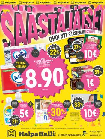HalpaHalli tarjoukset  - 24.02.2021 - 07.03.2021.
