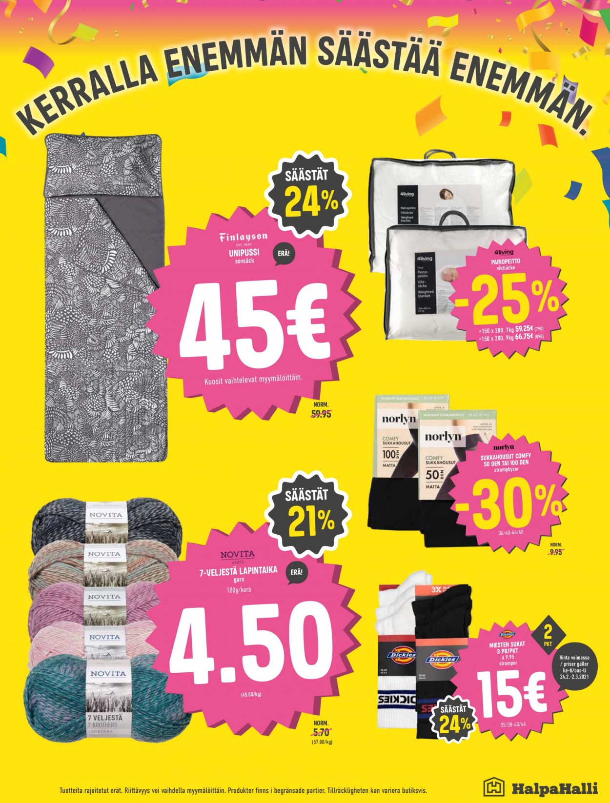 HalpaHalli tarjoukset - 24.02.2021 - 02.03.2021. Sivu 5