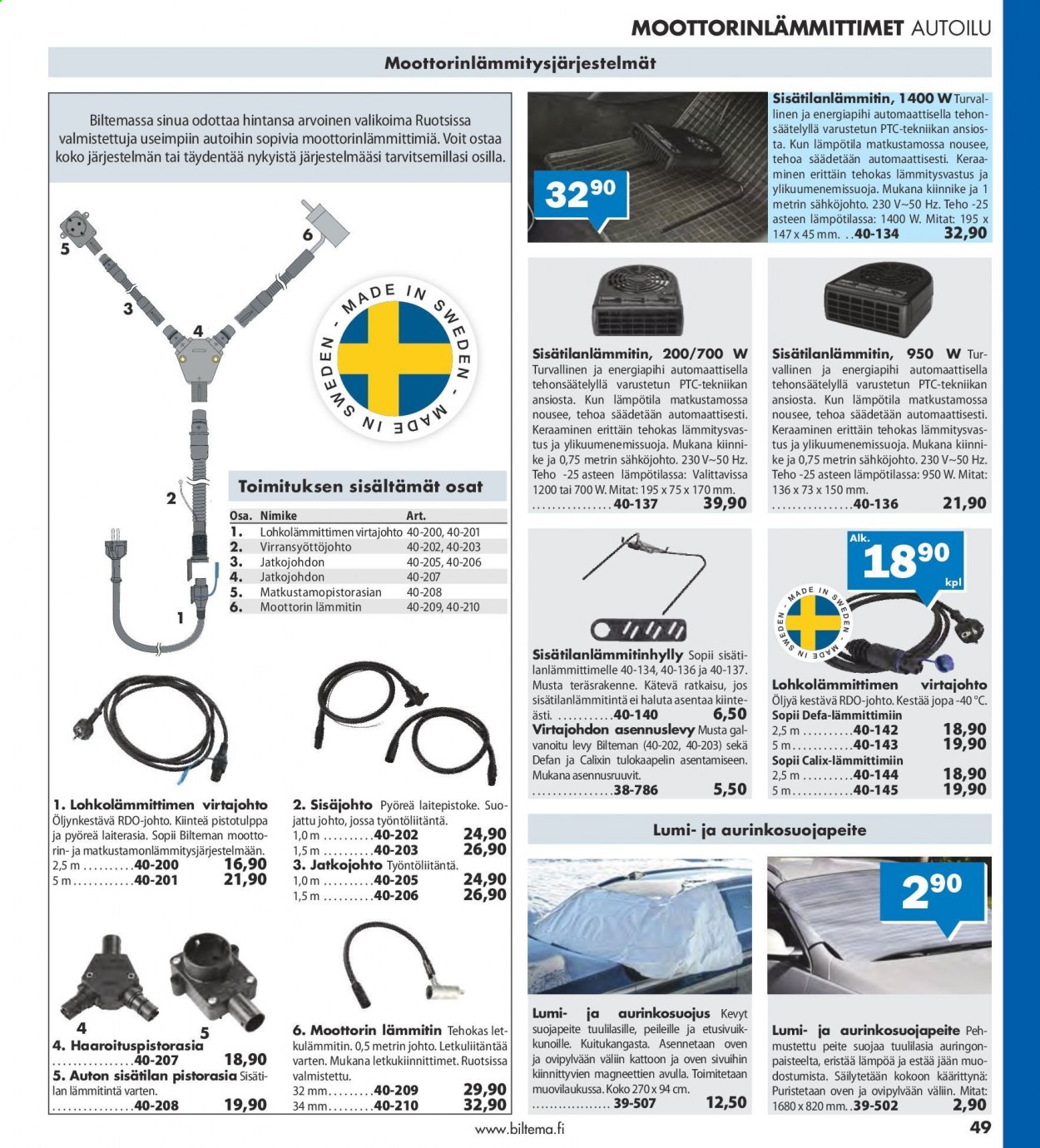 Biltema tarjoukset. Sivu 49
