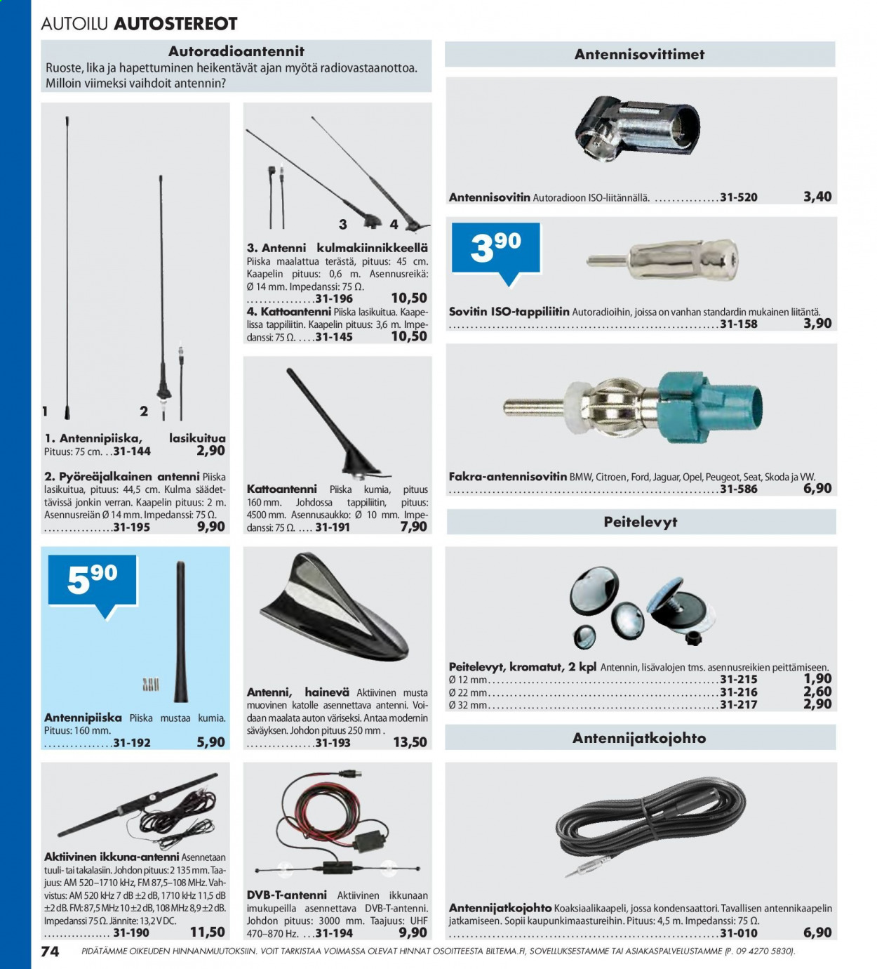 Biltema tarjoukset. Sivu 74