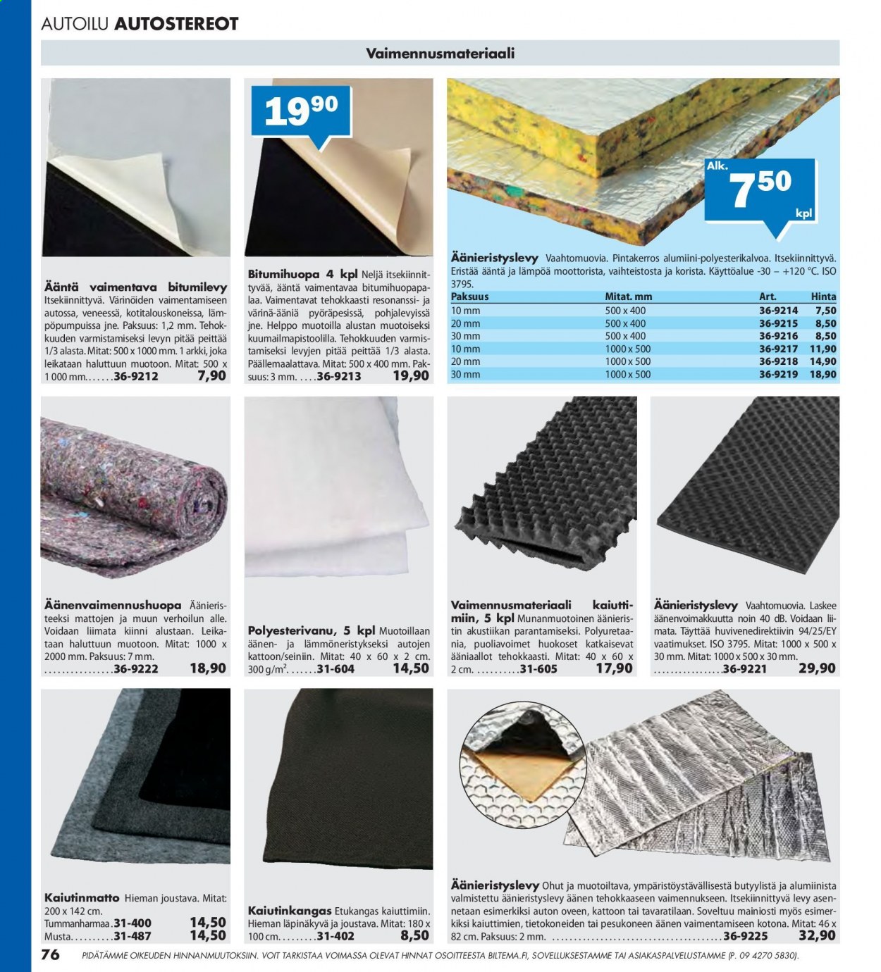 Biltema tarjoukset. Sivu 76
