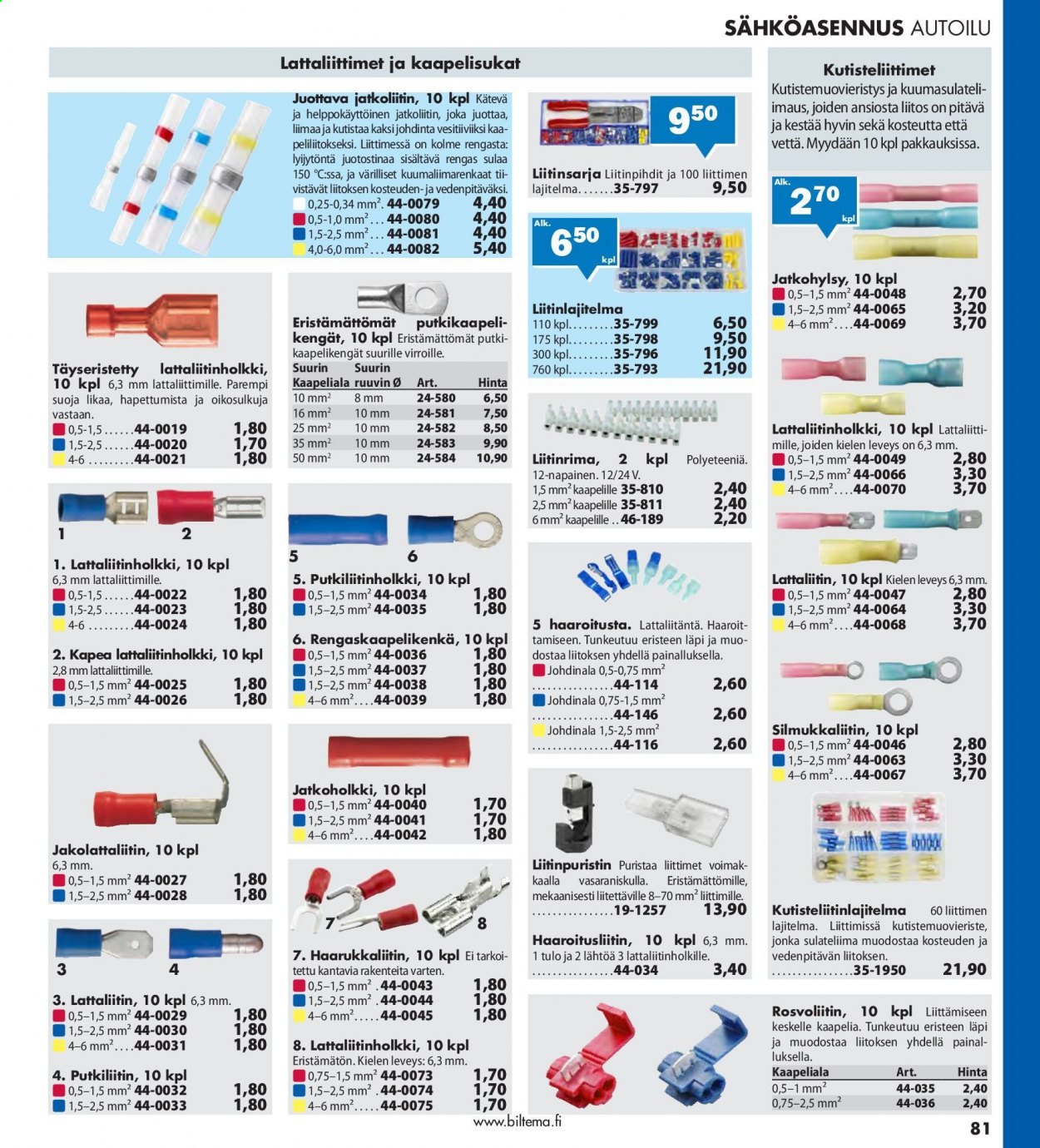 Biltema tarjoukset. Sivu 81
