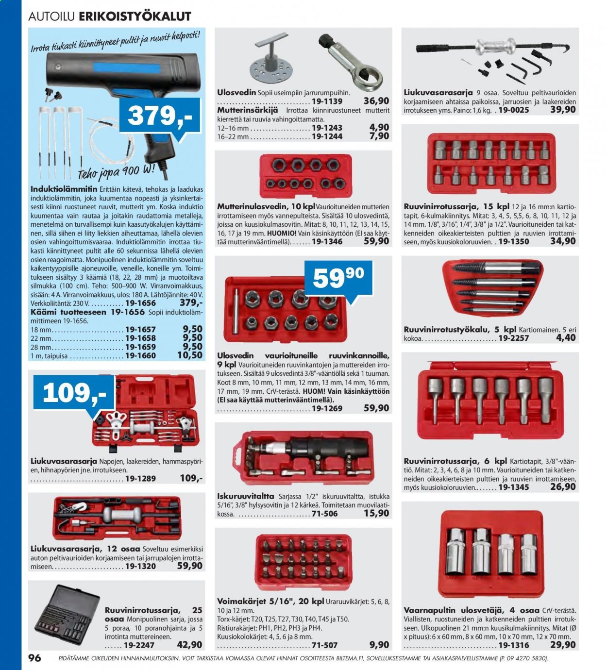 Biltema tarjoukset. Sivu 96