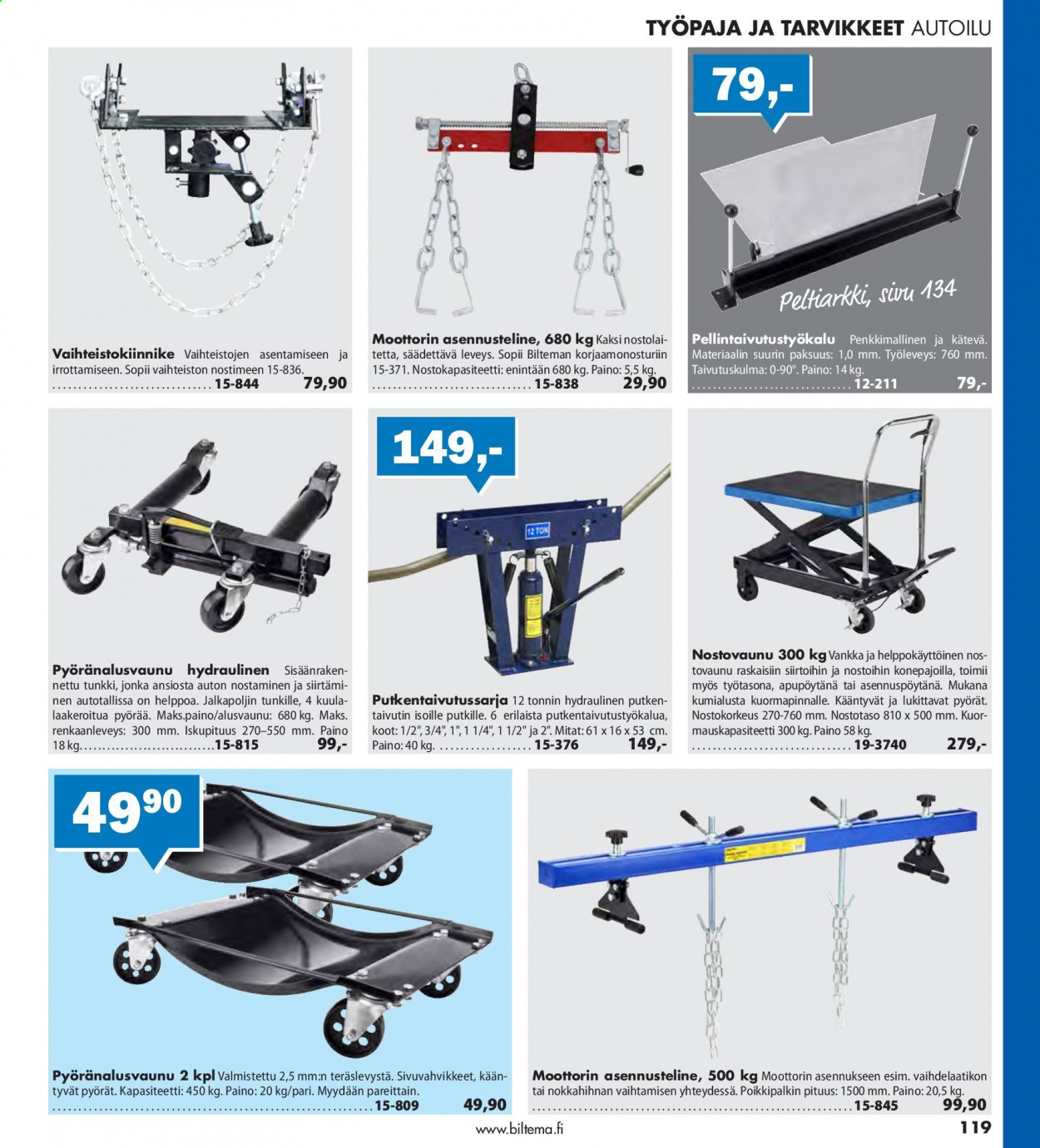 Biltema tarjoukset. Sivu 119