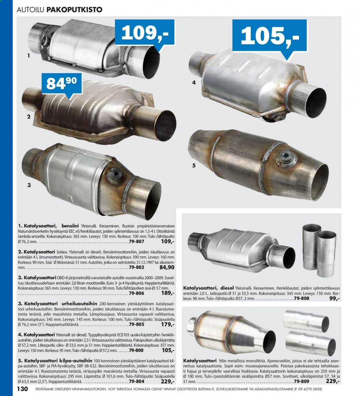 Biltema tarjoukset. Sivu 130