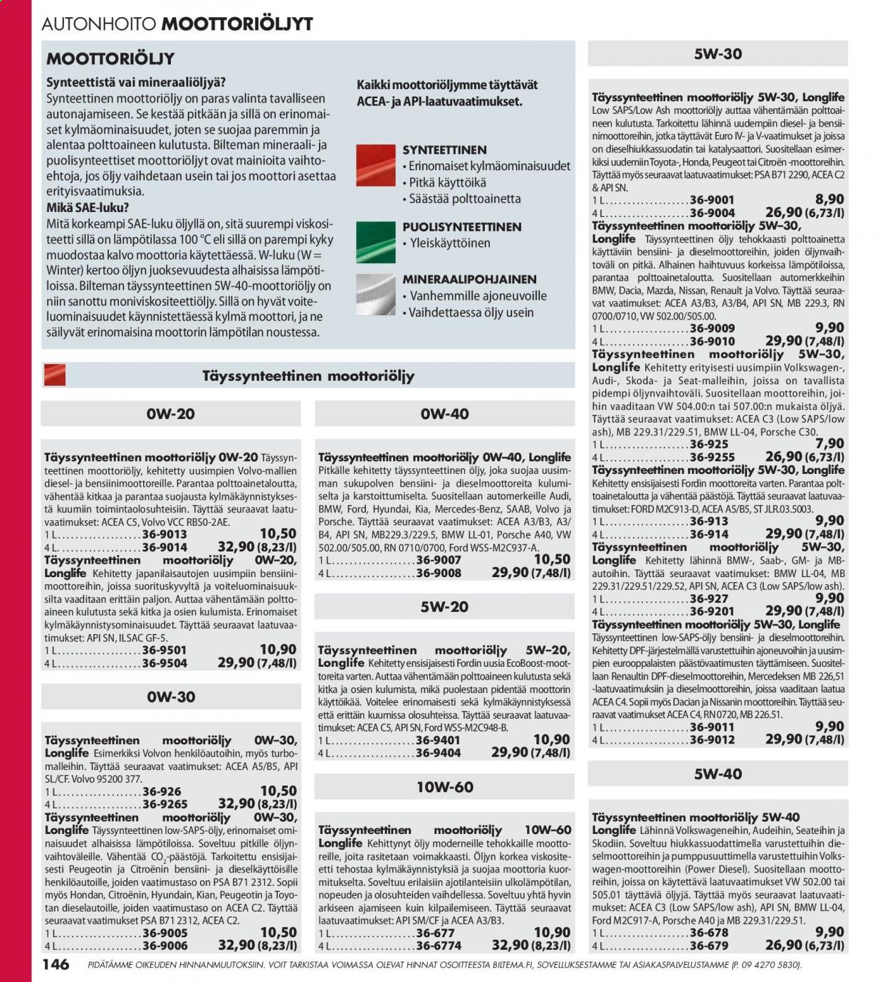 Biltema tarjoukset. Sivu 146