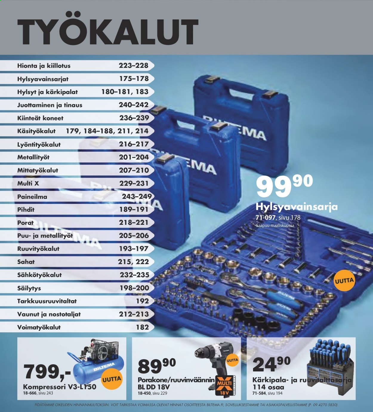 Biltema tarjoukset. Sivu 174
