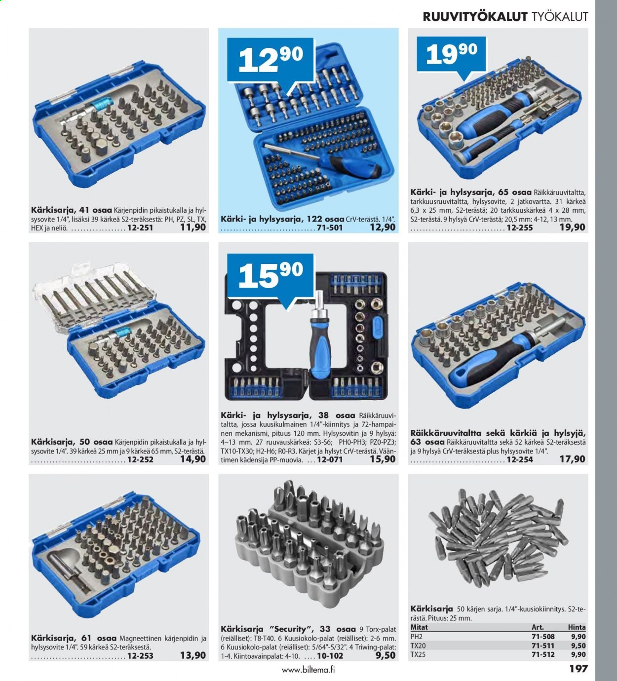 Biltema tarjoukset. Sivu 197