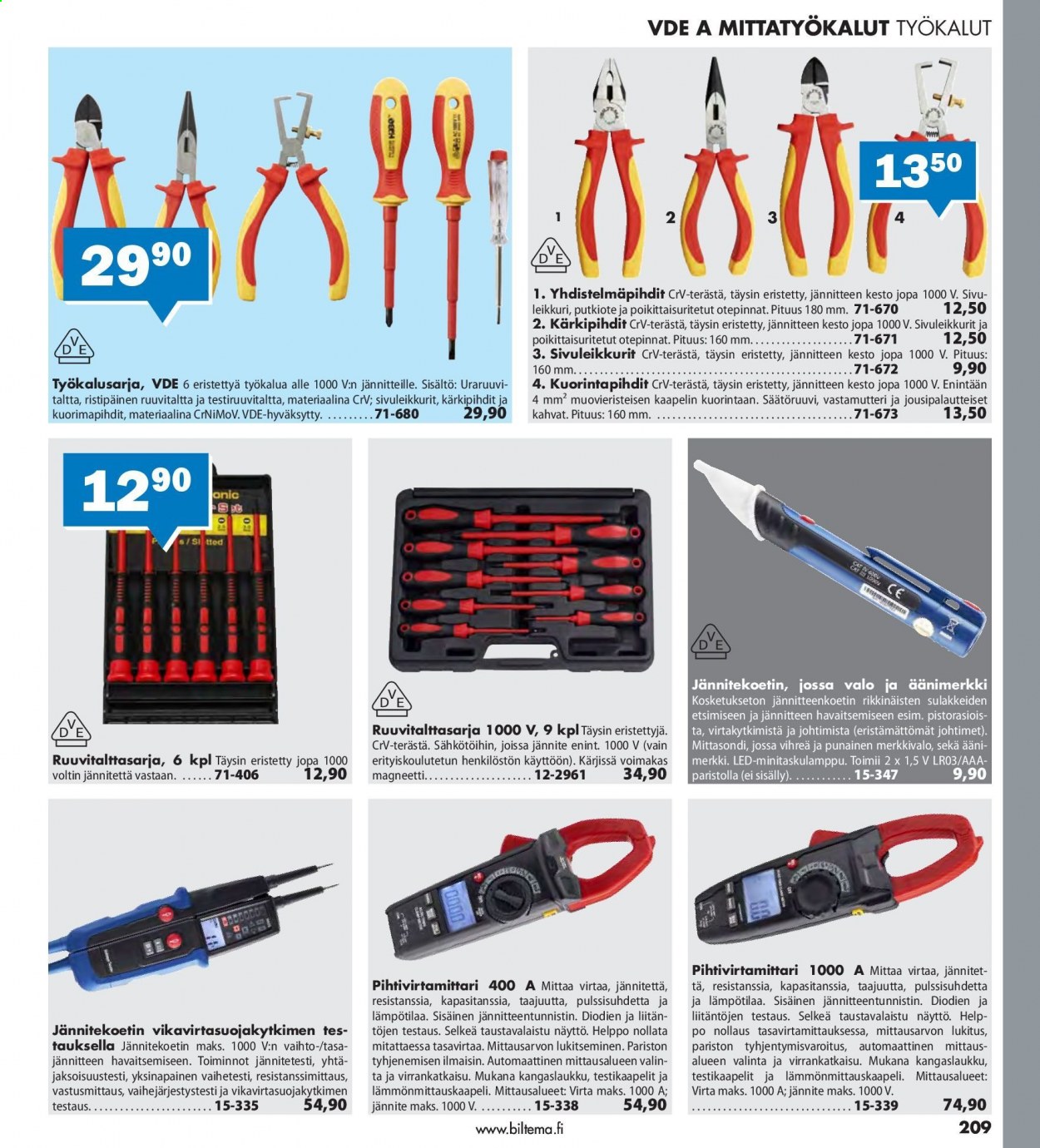 Biltema tarjoukset. Sivu 209