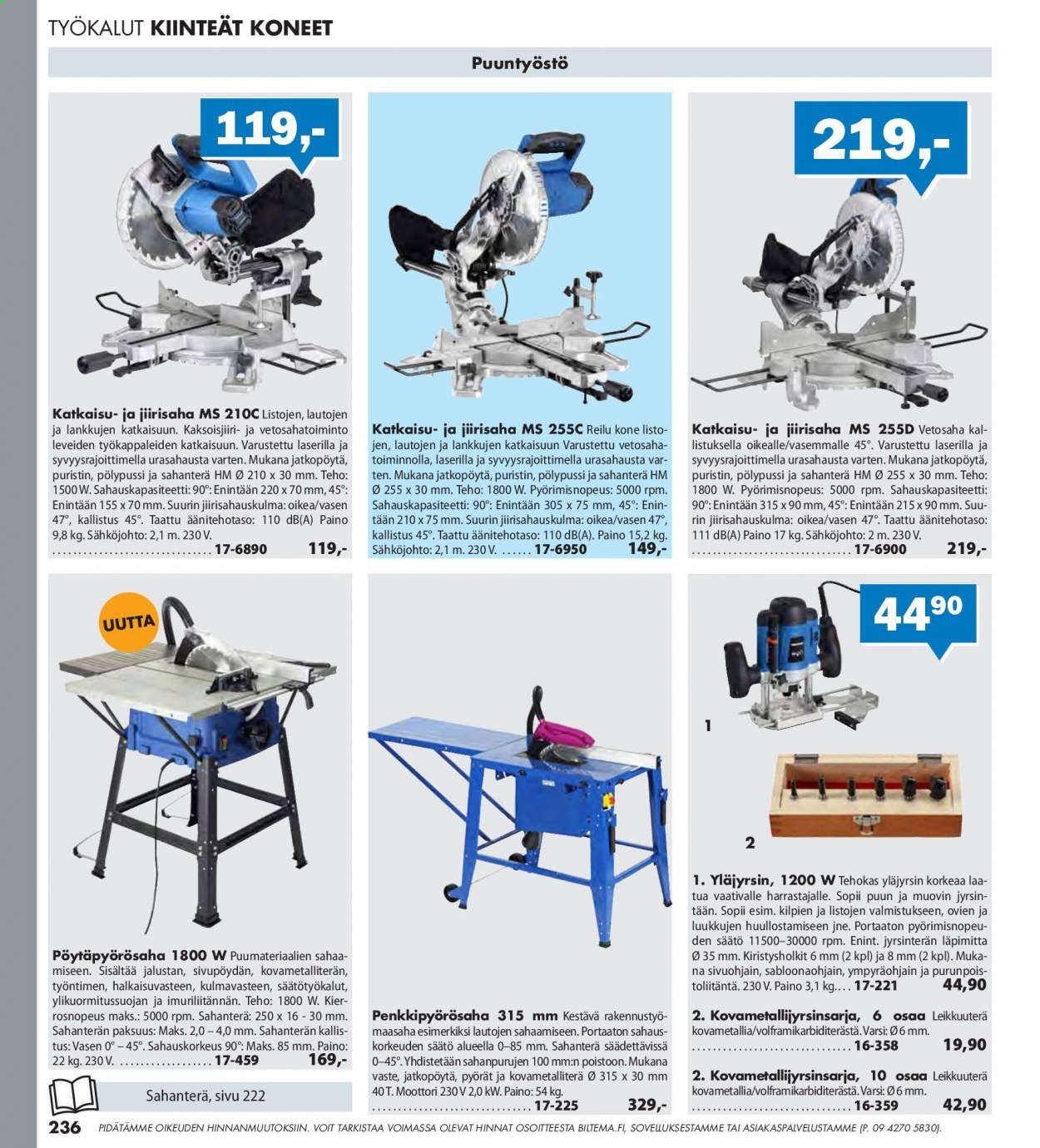 Biltema tarjoukset. Sivu 236