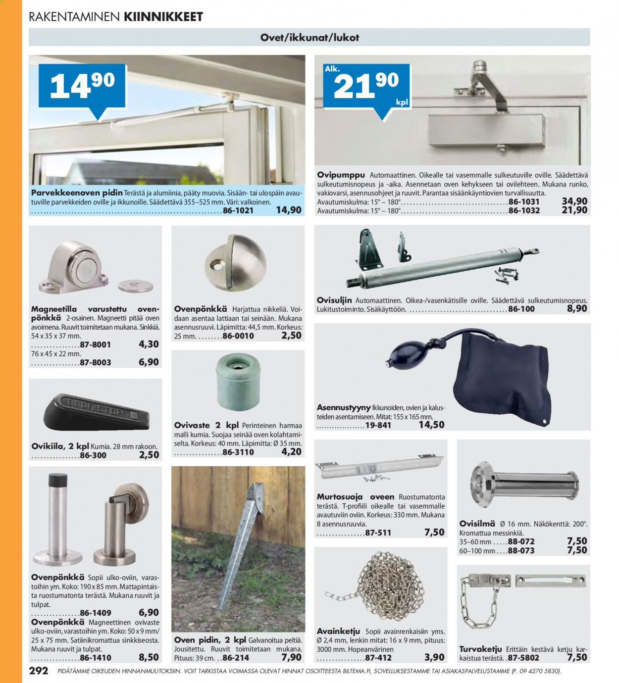 Biltema tarjoukset. Sivu 292
