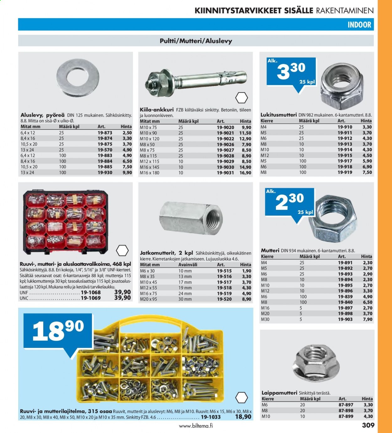 Biltema tarjoukset. Sivu 309