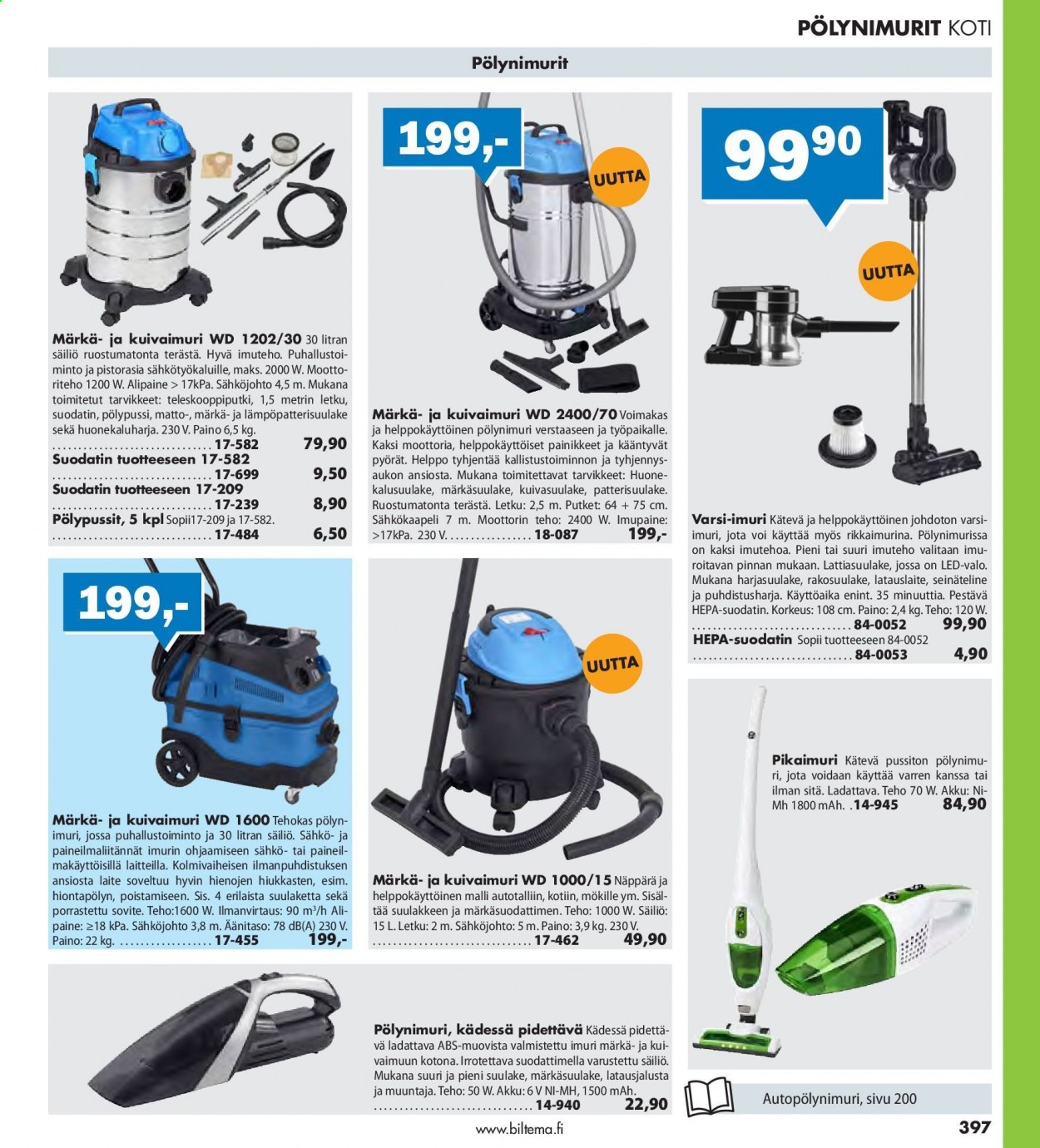 Biltema tarjoukset. Sivu 397