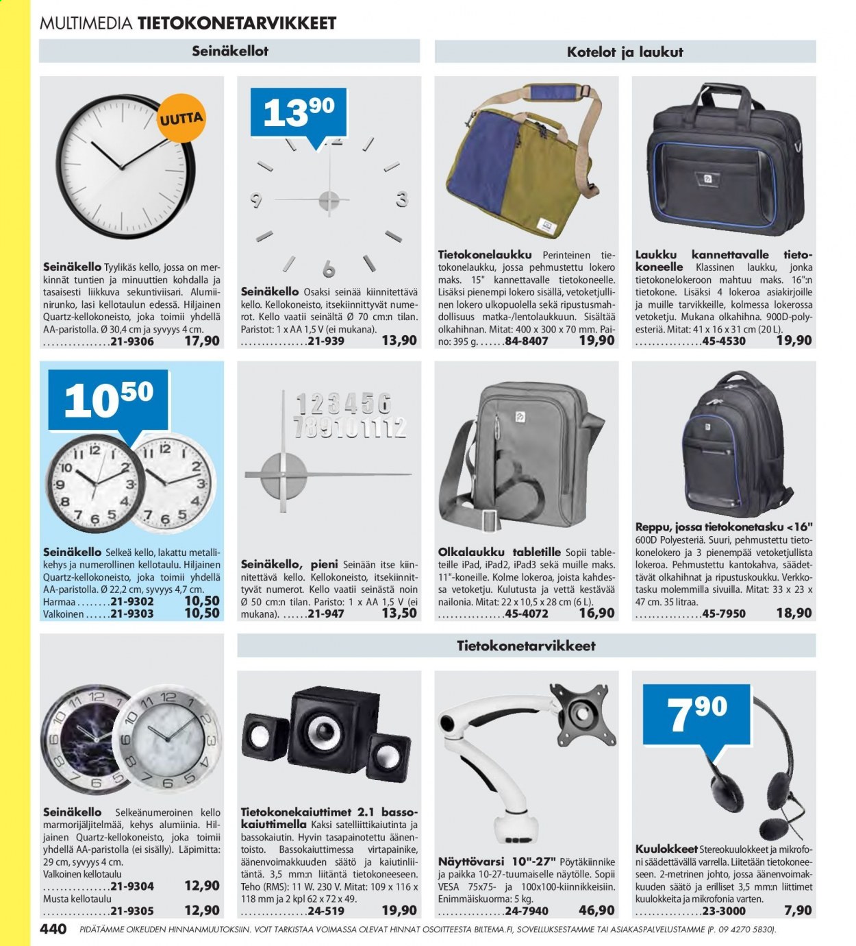 Biltema tarjoukset. Sivu 440