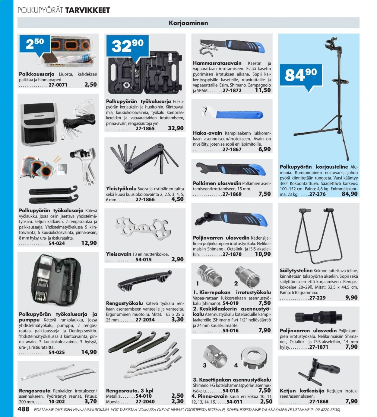 Biltema tarjoukset. Sivu 488