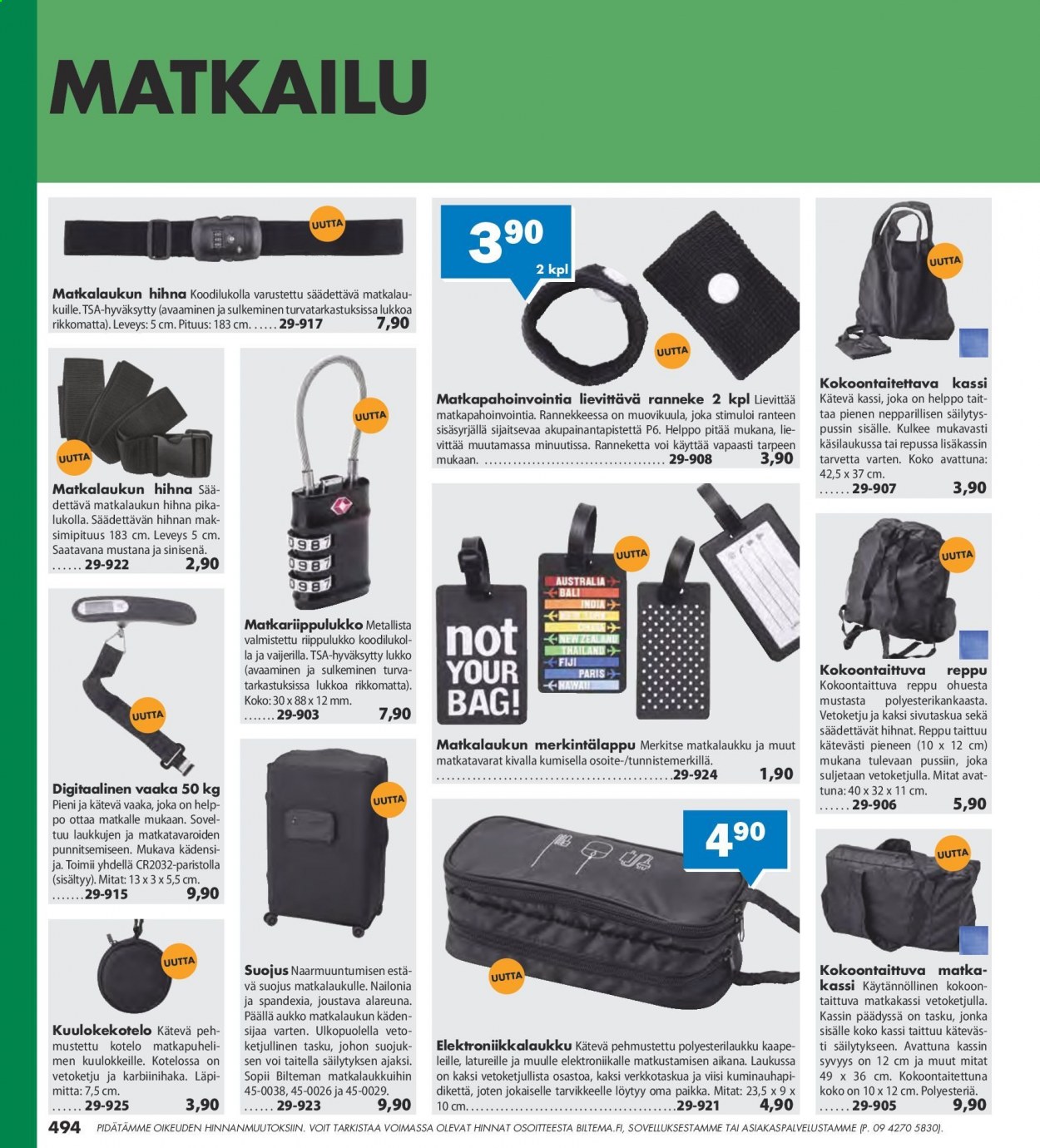 Biltema tarjoukset. Sivu 494