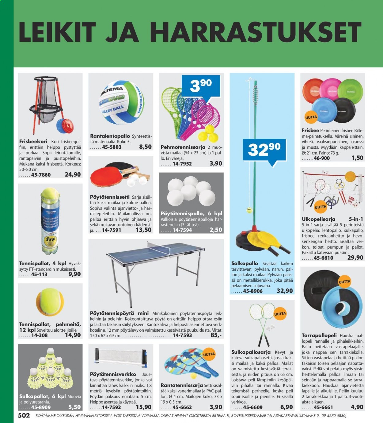Biltema tarjoukset. Sivu 502