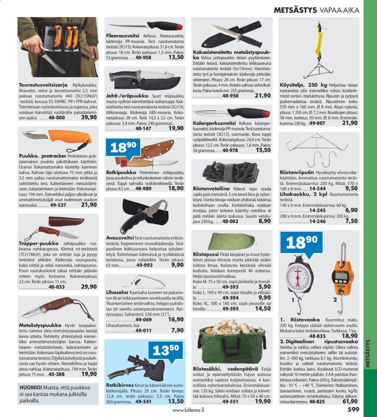 Biltema tarjoukset. Sivu 599