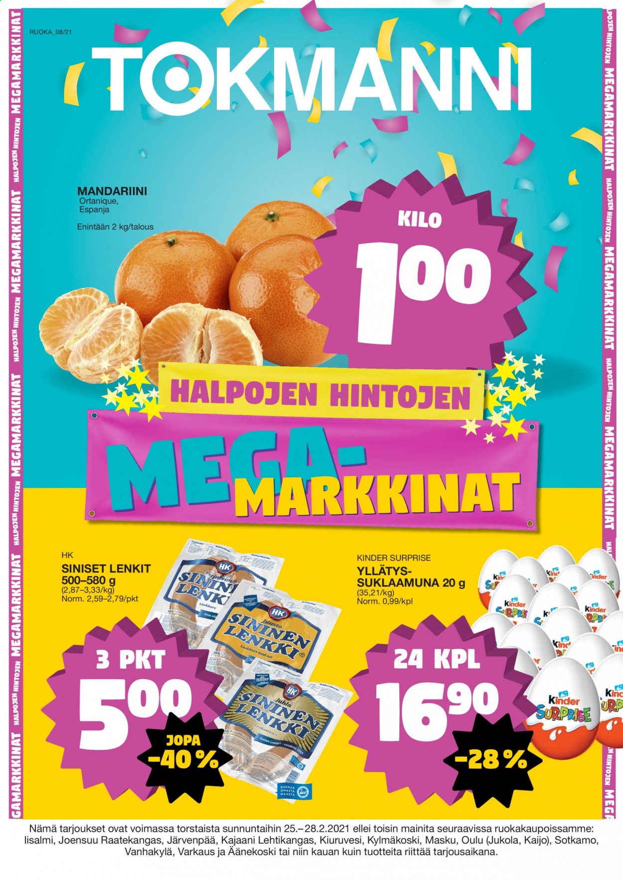 Tokmanni tarjoukset - 25.02.2021 - 28.02.2021. Sivu 1