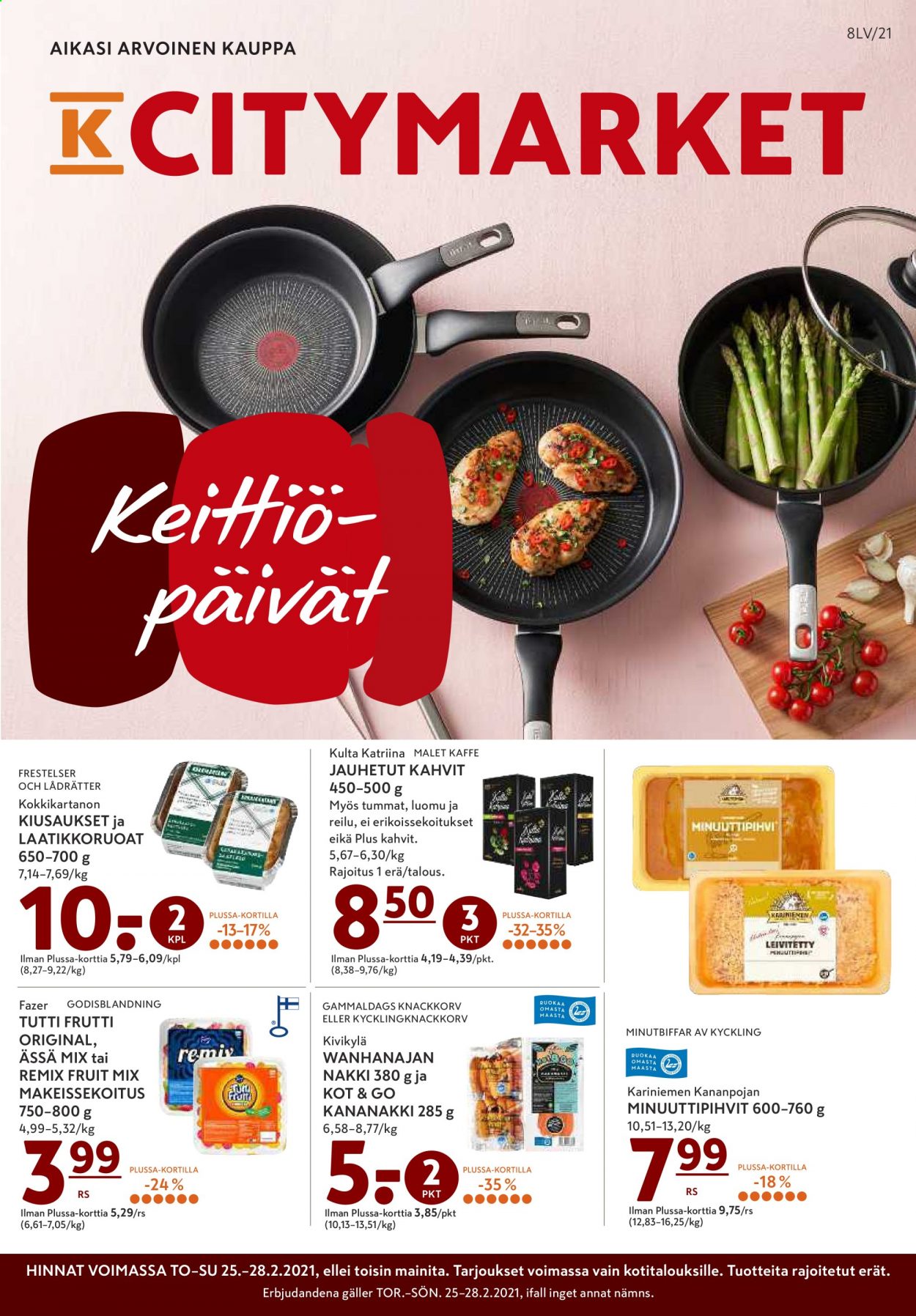 K-citymarket tarjoukset - 25.02.2021 - 28.02.2021. Sivu 1