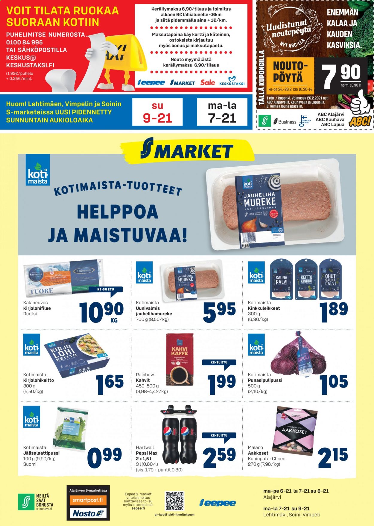 S-market tarjoukset - 24.02.2021 - 28.02.2021. Sivu 1