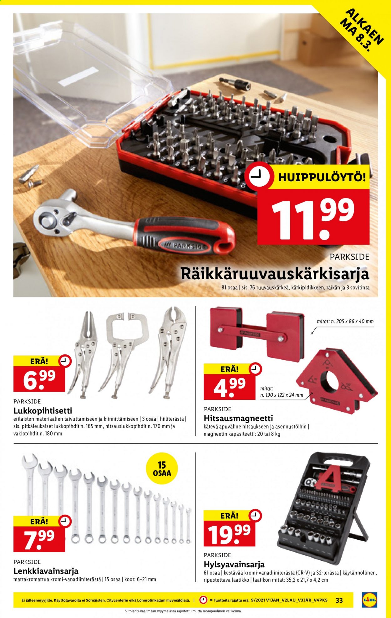 Lidl tarjoukset - 04.03.2021 - 10.03.2021. Sivu 33