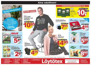 Löytötex tarjoukset  - 03.03.2021 - 09.03.2021.