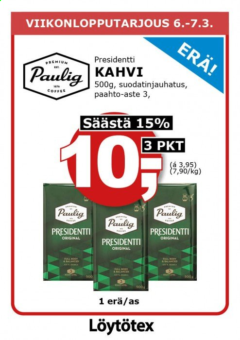 Löytötex tarjoukset - 06.03.2021 - 07.03.2021. Sivu 1