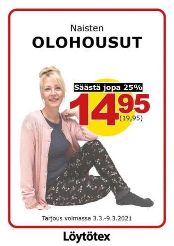 Löytötex tarjoukset  - 03.03.2021 - 09.03.2021.
