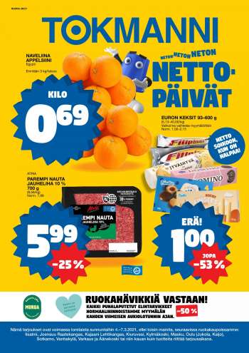 Tokmanni tarjoukset  - 04.03.2021 - 07.03.2021.
