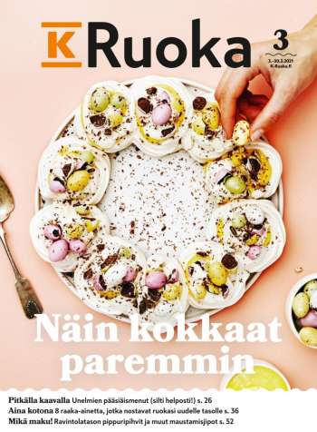 K-market tarjoukset  - 03.03.2021 - 30.03.2021.