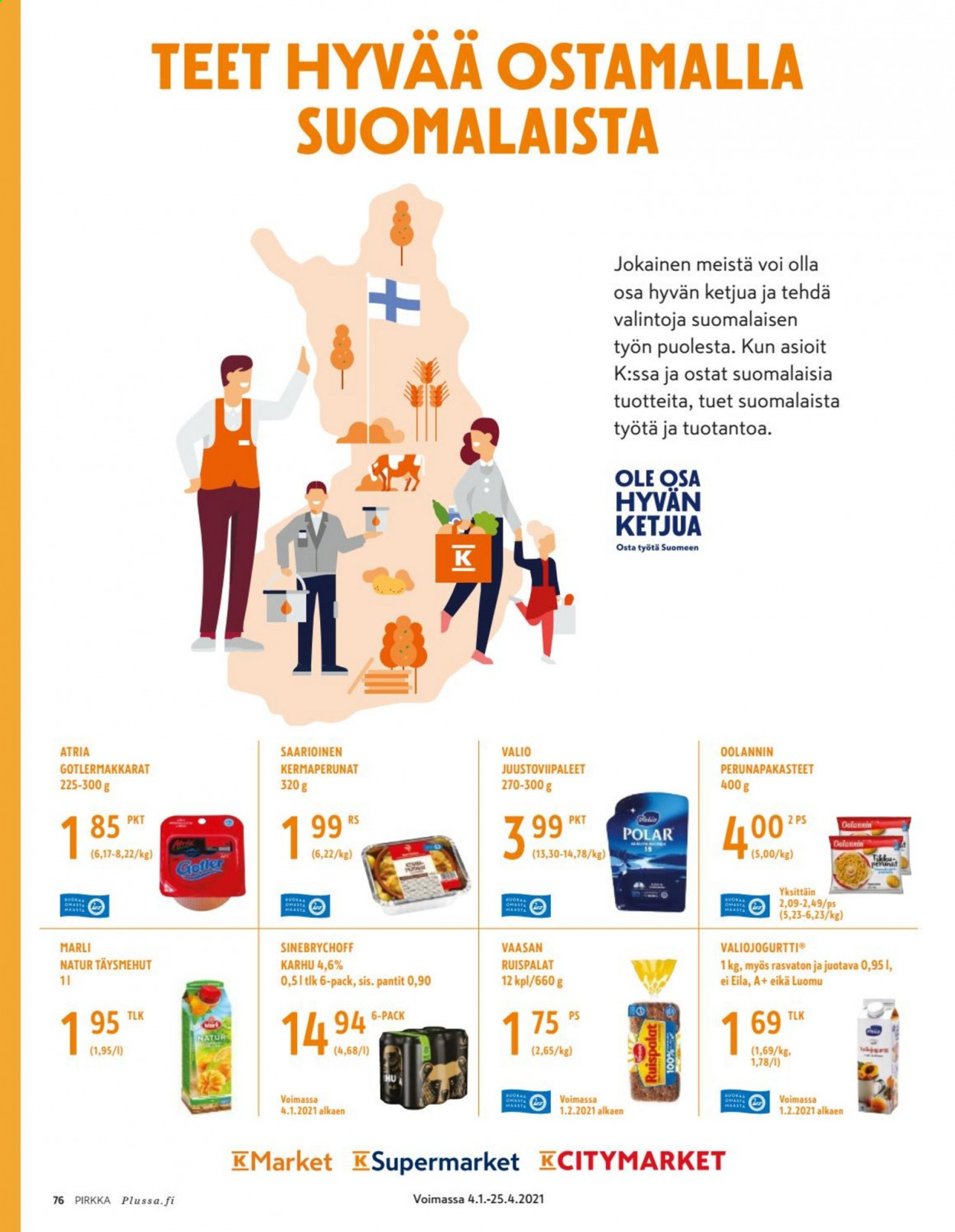 K-market tarjoukset - 03.03.2021 - 30.03.2021. Sivu 76