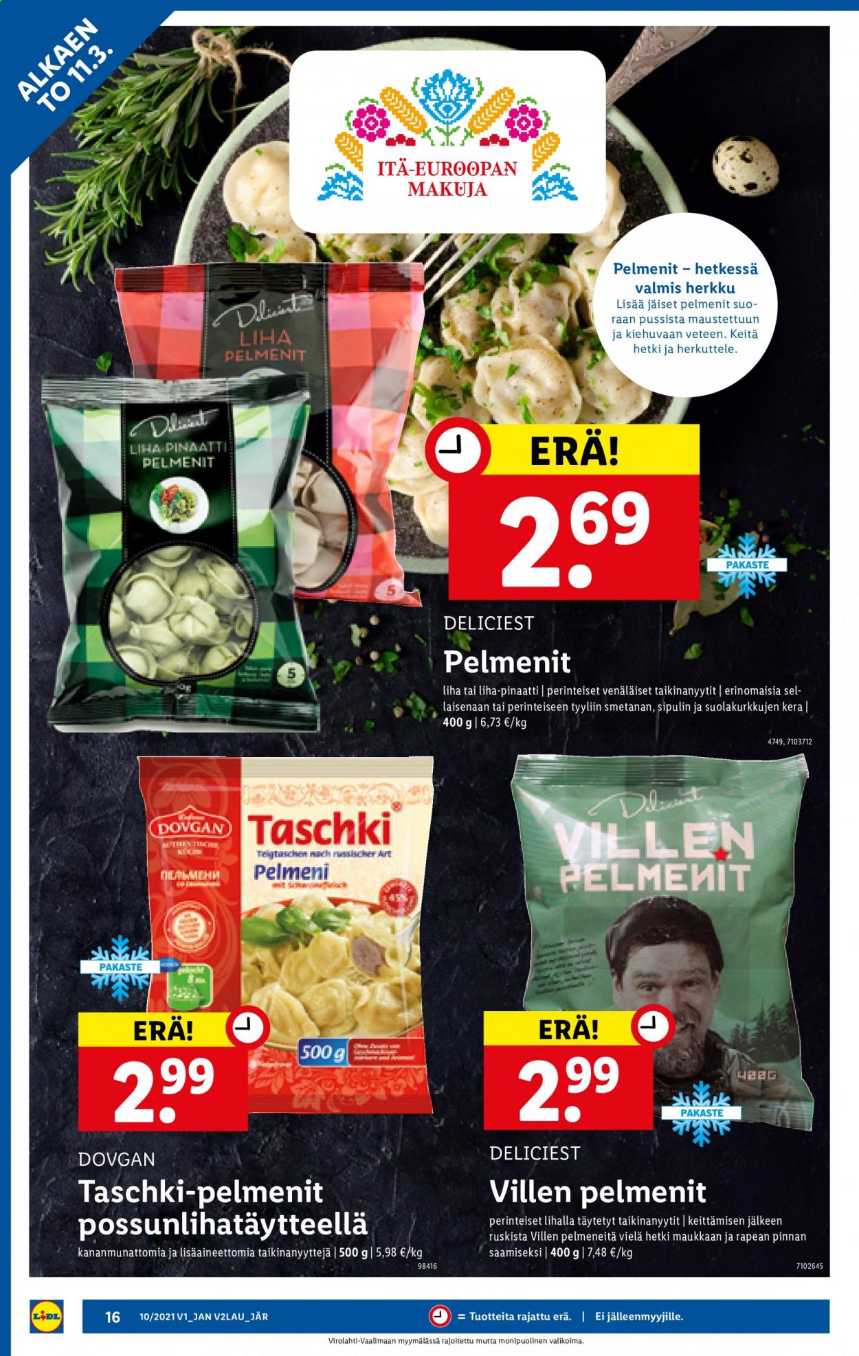 Lidl tarjoukset - 11.03.2021 - 17.03.2021. Sivu 16