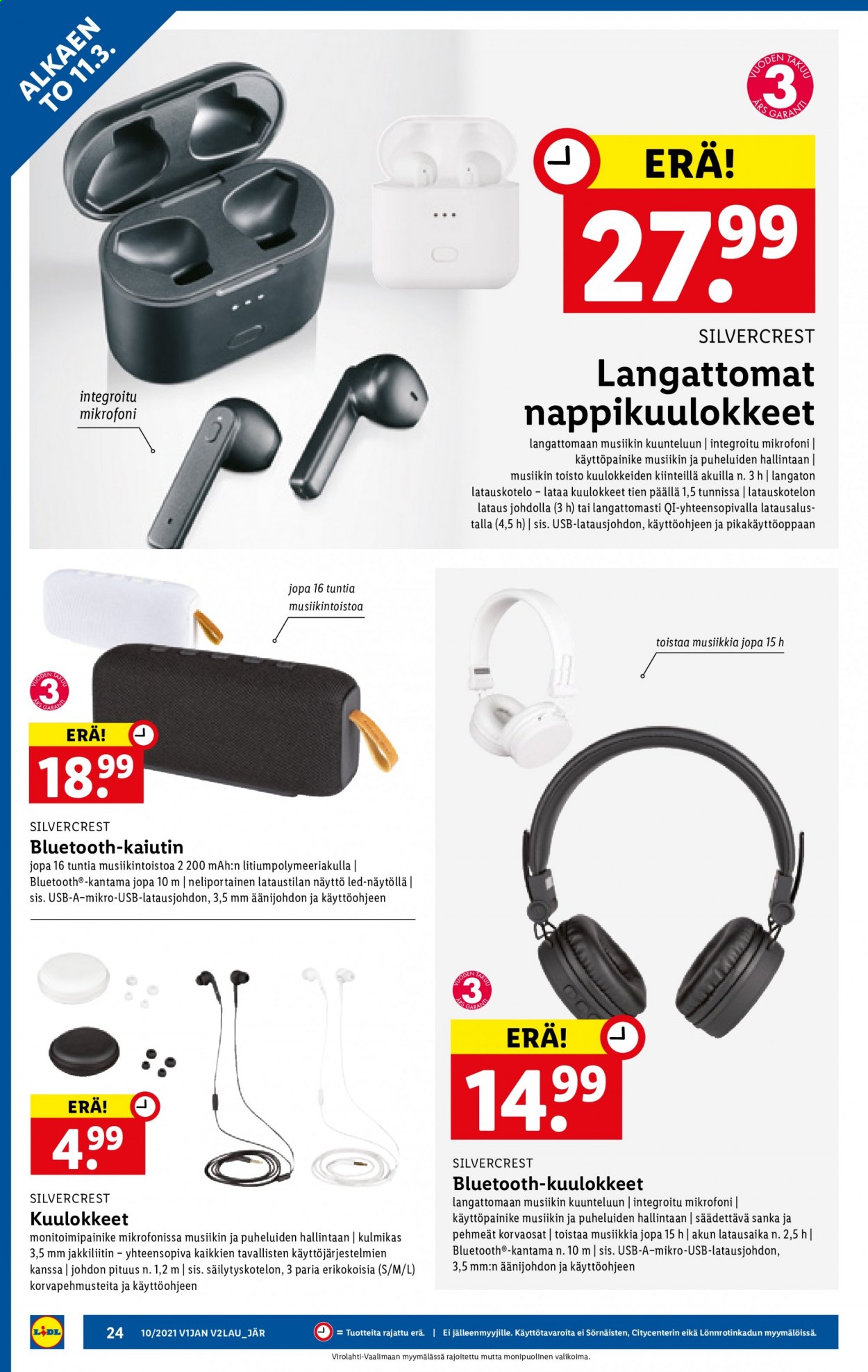 Lidl tarjoukset - 11.03.2021 - 17.03.2021. Sivu 24