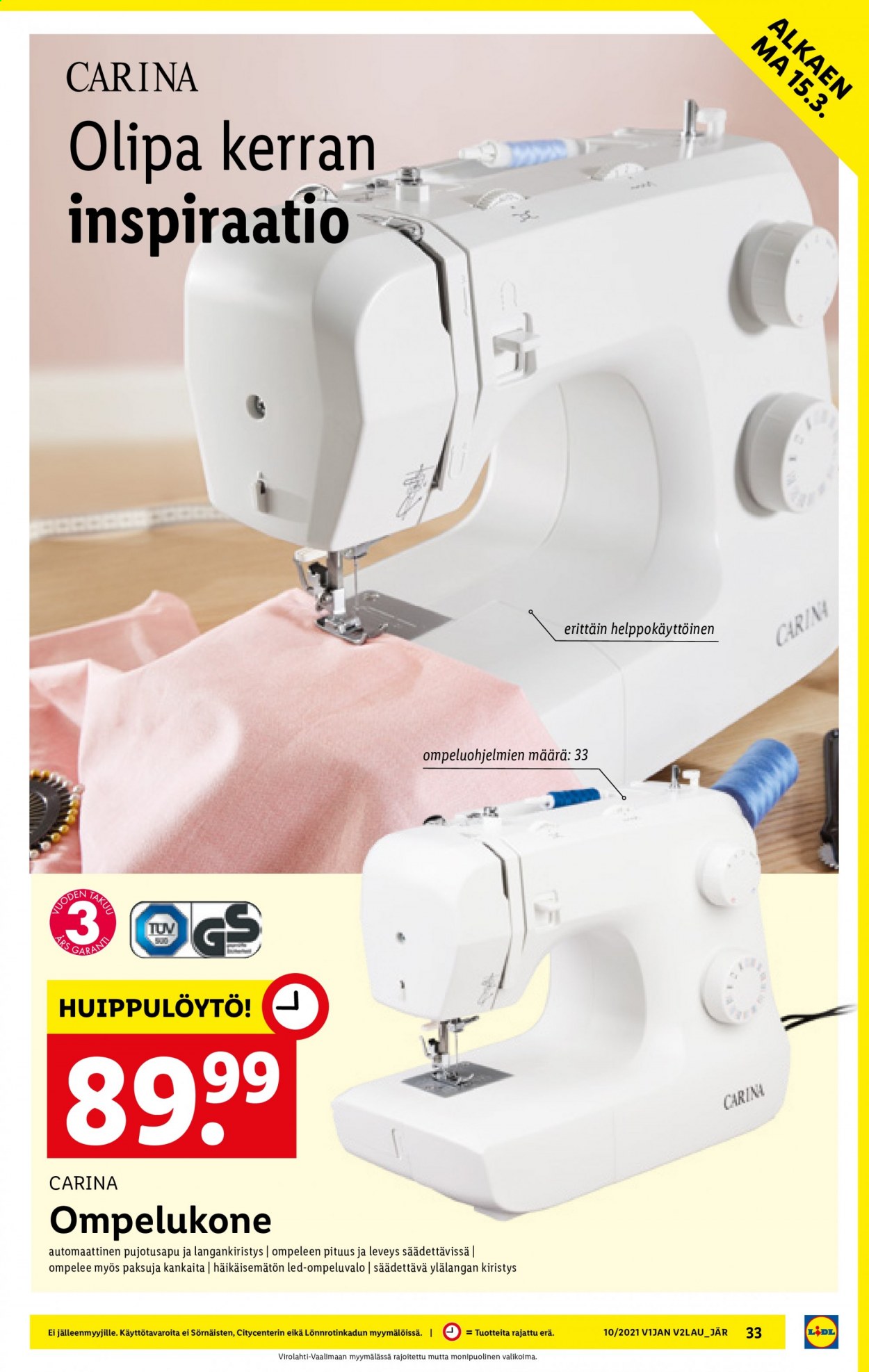 Lidl tarjoukset - 11.03.2021 - 17.03.2021. Sivu 33