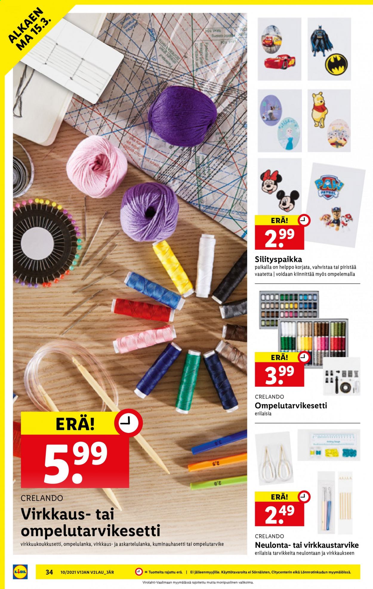 Lidl tarjoukset - 11.03.2021 - 17.03.2021. Sivu 34