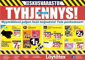Löytötex tarjoukset  - 10.03.2021 - 23.03.2021.