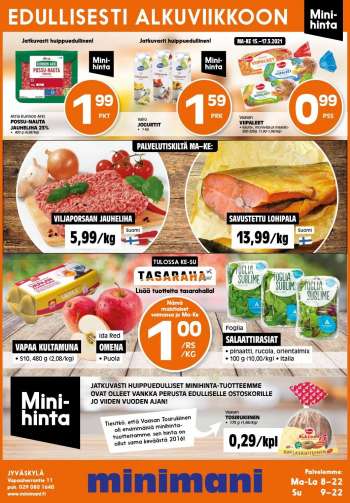 Minimani tarjoukset  - 15.03.2021 - 17.03.2021.