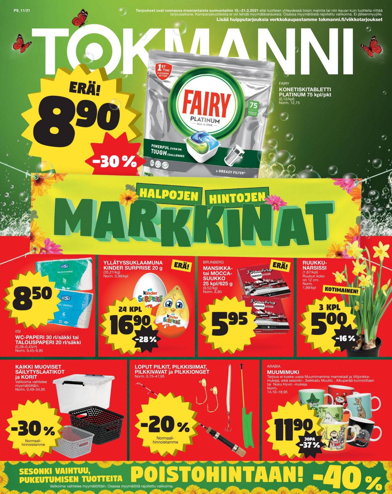 Tokmanni tarjoukset - 15.03.2021 - 21.03.2021. Sivu 1