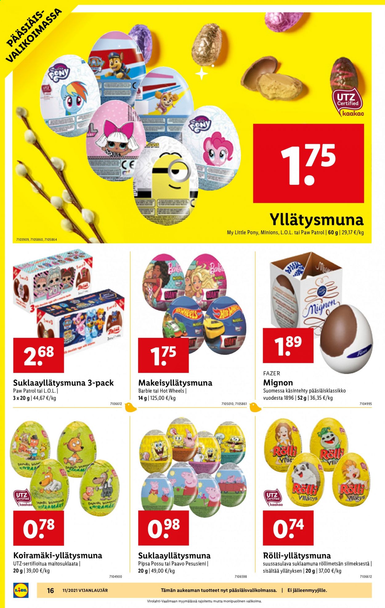 Lidl tarjoukset - 18.03.2021 - 24.03.2021. Sivu 16