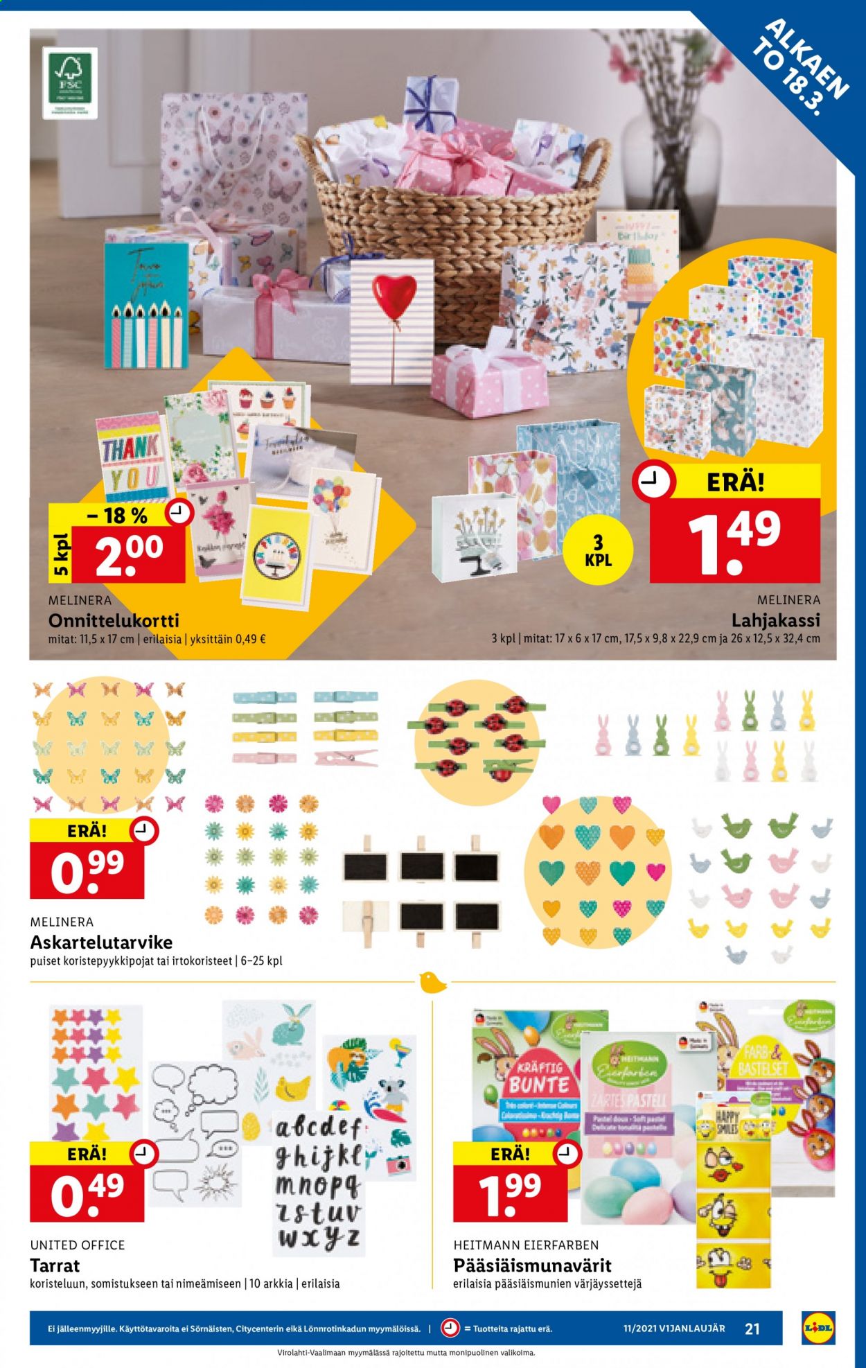Lidl tarjoukset - 18.03.2021 - 24.03.2021. Sivu 21