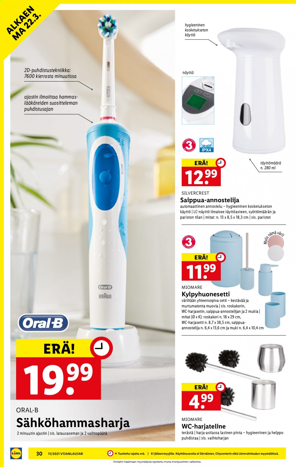 Lidl tarjoukset - 18.03.2021 - 24.03.2021. Sivu 30