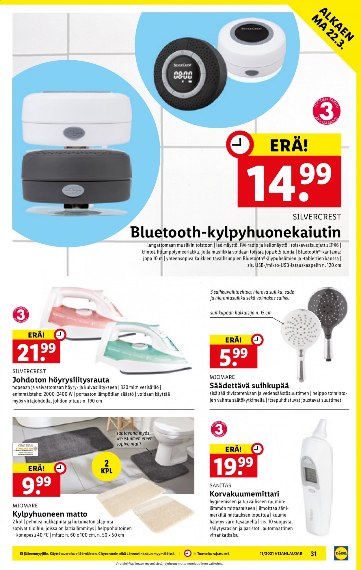 Lidl tarjoukset - 18.03.2021 - 24.03.2021. Sivu 31
