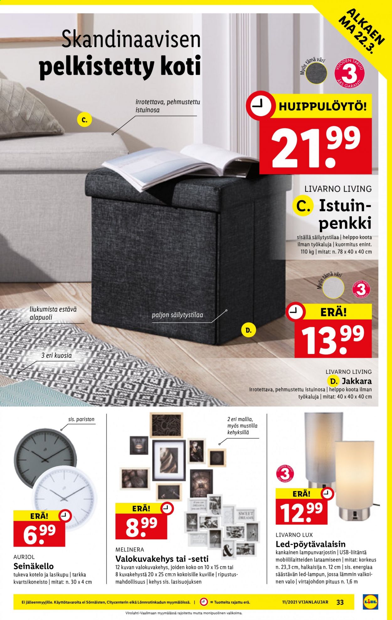 Lidl tarjoukset - 18.03.2021 - 24.03.2021. Sivu 33