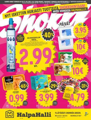 HalpaHalli tarjoukset  - 17.03.2021 - 28.03.2021.