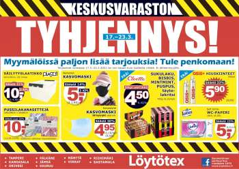 Löytötex tarjoukset  - 17.03.2021 - 23.03.2021.